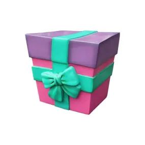 12" Pink, Purple and Teal Gift Box