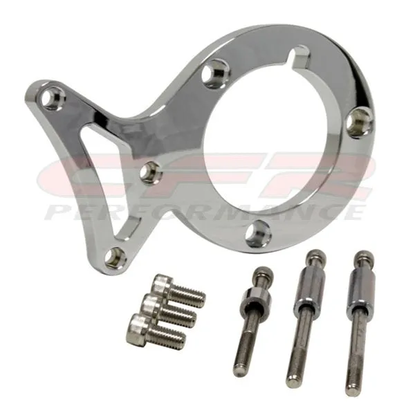 1979-93 FORD MUSTANG 5.0 ALUMINUM POWER STEERING BRACKET SET - CHROME