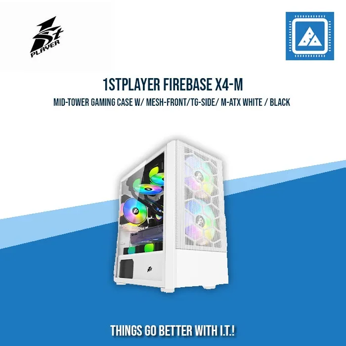 1STPLAYER FIREBASE X4-M GAMING CASE (WHITE)