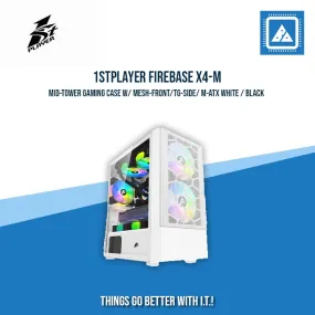 1STPLAYER FIREBASE X4-M GAMING CASE (WHITE)
