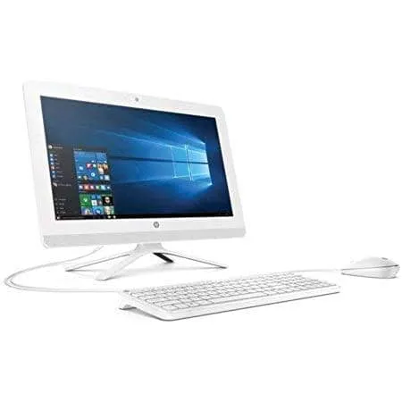 2018 HP All-in-One 19.5" HD  Display High Performance Desktop PC, Intel Celeron J3060 Processor 4GB Memory 500GB Hard Drive DVD Drive Wired Keyboard   Mouse Windows 10 Home - Snow White