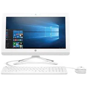 2018 HP All-in-One 19.5" HD  Display High Performance Desktop PC, Intel Celeron J3060 Processor 4GB Memory 500GB Hard Drive DVD Drive Wired Keyboard   Mouse Windows 10 Home - Snow White