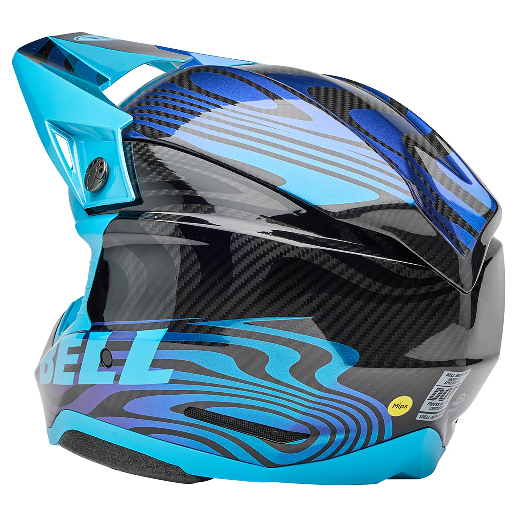 2025 Bell Moto-10 Spherical MIPS Motocross Helmet Cortex Blue