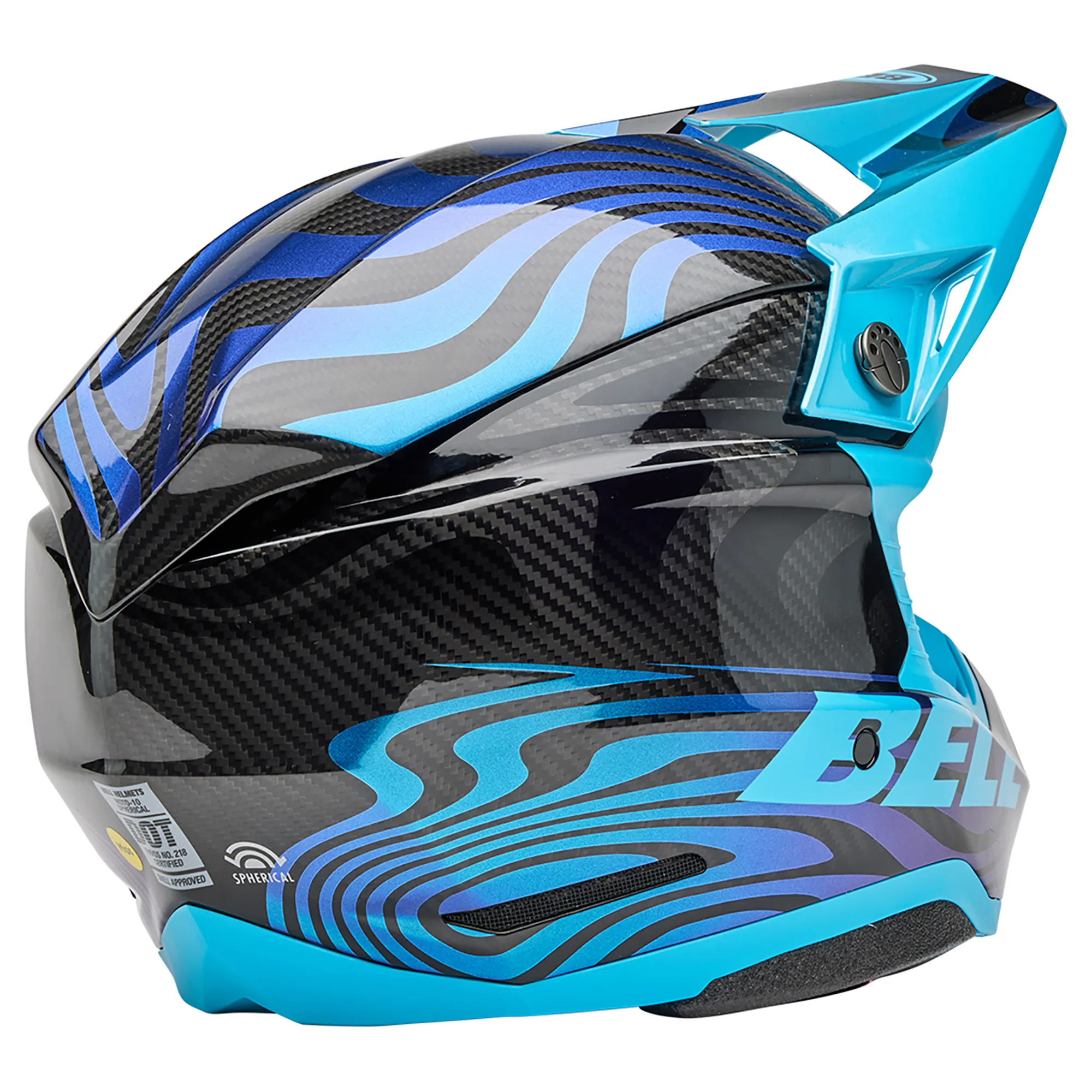 2025 Bell Moto-10 Spherical MIPS Motocross Helmet Cortex Blue