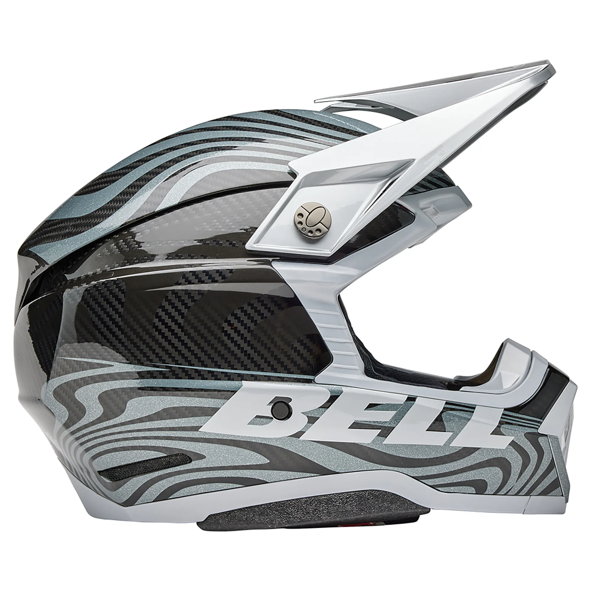 2025 Bell Moto-10 Spherical MIPS Motocross Helmet Cortex Silver Grey
