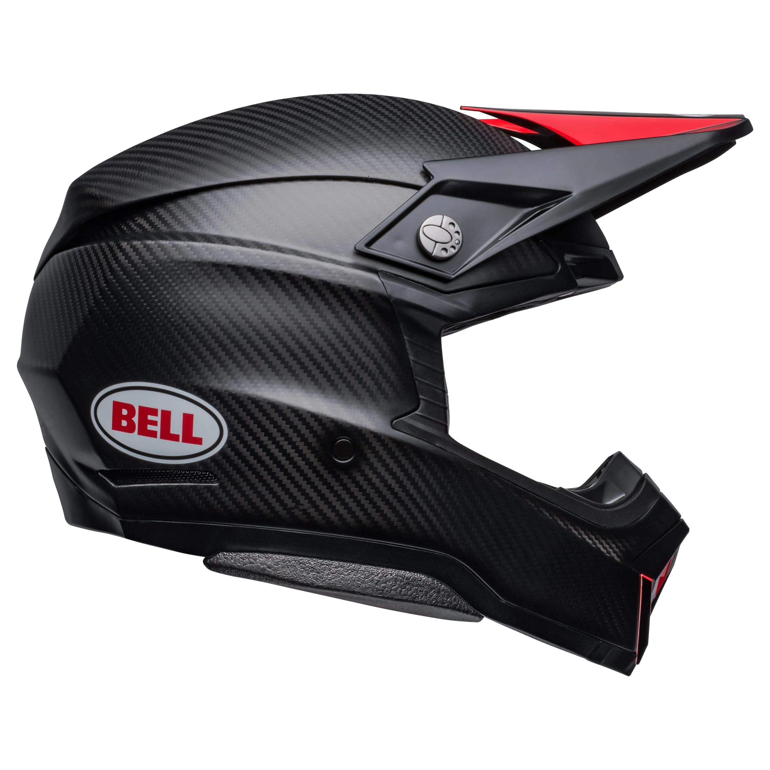 2025 Bell Moto-10 Spherical MIPS Motocross Helmet Satin Gloss Black Red