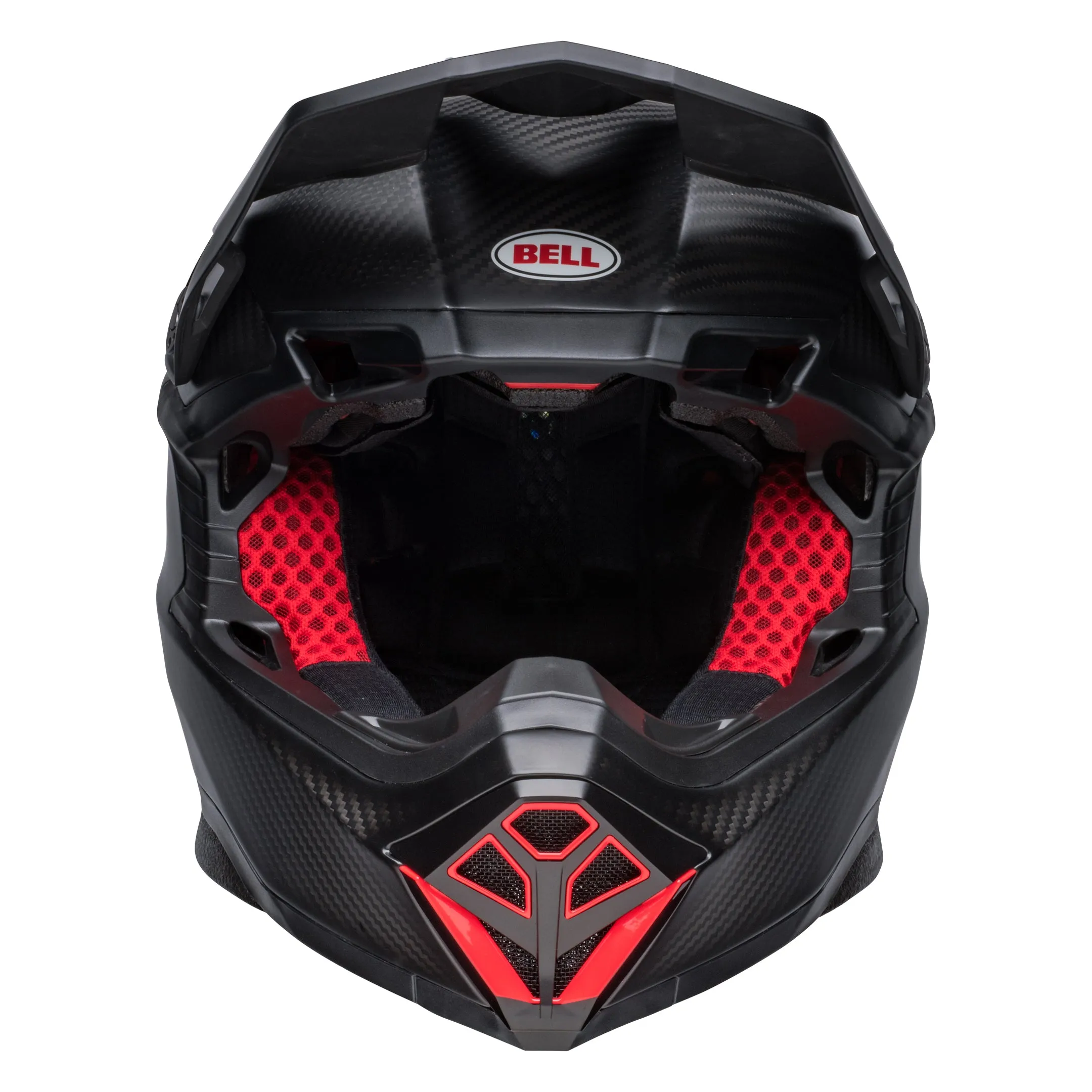 2025 Bell Moto-10 Spherical MIPS Motocross Helmet Satin Gloss Black Red