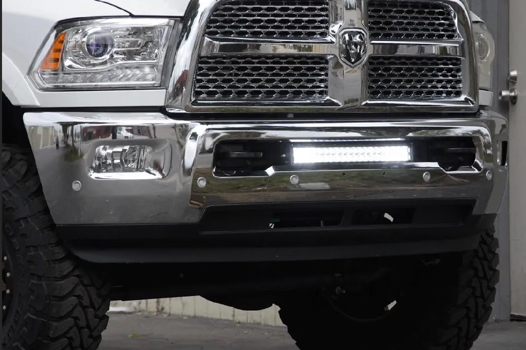 22" Bumper Hidden LED Light Bar Mounting Brackets For 2010-2018 Dodge 2500/3500