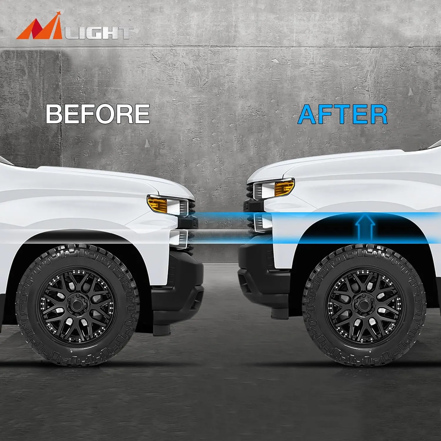 2.5 Inch Leveling Kit for 2007-2023 Chevy Avalanche Silverado Suburban 1500 Tahoe Sierra Yukon XL1500
