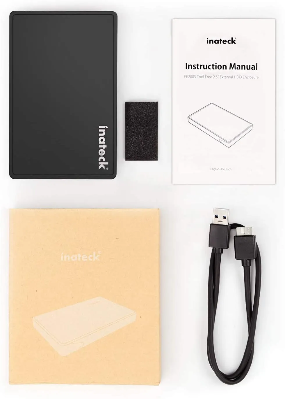 Sure! Heres an optimized version of the product title:

Tool-Free 2.5-Inch Hard Drive Enclosure with USB 3.0 and UASP Support, Model FE2005