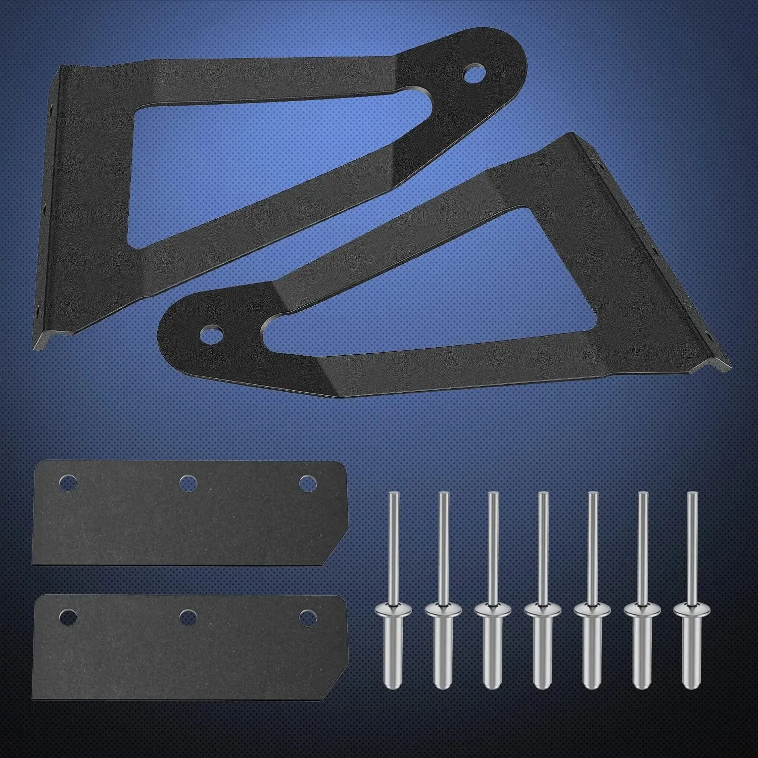 52 Inch Curved Light Bar Bracket at Upper Windshield Roof Cab for 1984-2001 Jeep Cherokee XJ & 1986-1992 Comanche MJ (Pair)
