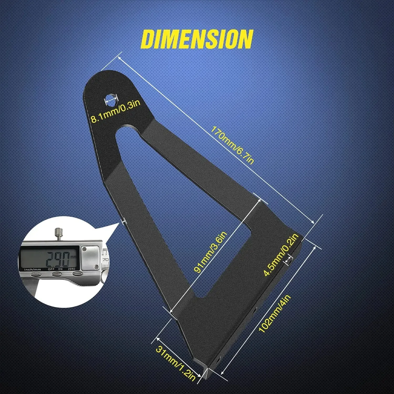 52 Inch Curved Light Bar Bracket at Upper Windshield Roof Cab for 1984-2001 Jeep Cherokee XJ & 1986-1992 Comanche MJ (Pair)