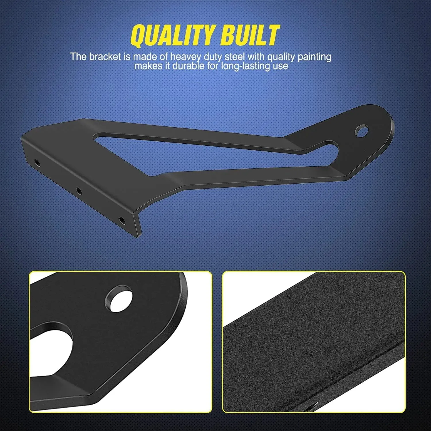 52 Inch Curved Light Bar Bracket at Upper Windshield Roof Cab for 1984-2001 Jeep Cherokee XJ & 1986-1992 Comanche MJ (Pair)