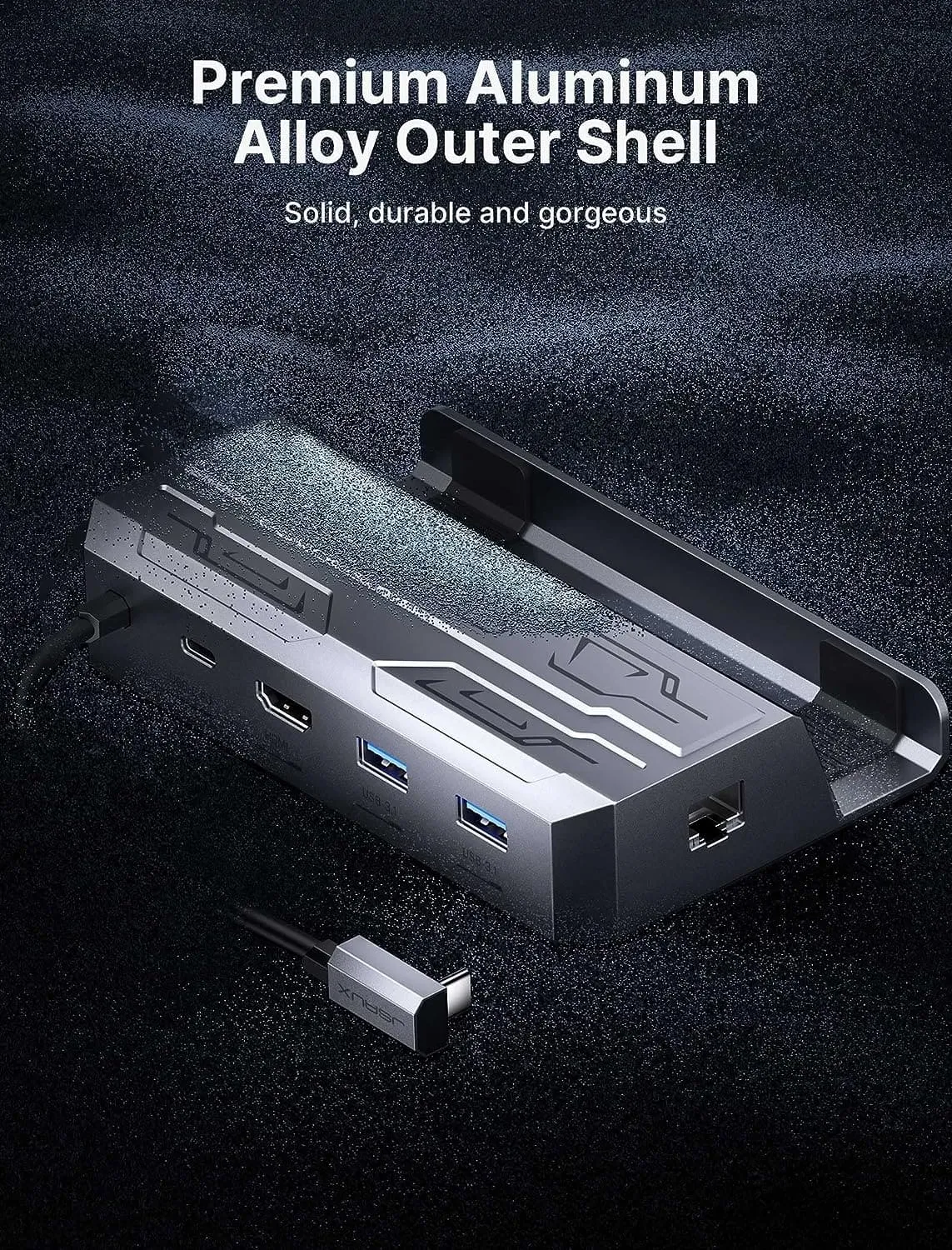 6-in-1 Docking Station with M.2 SSD Enclosure