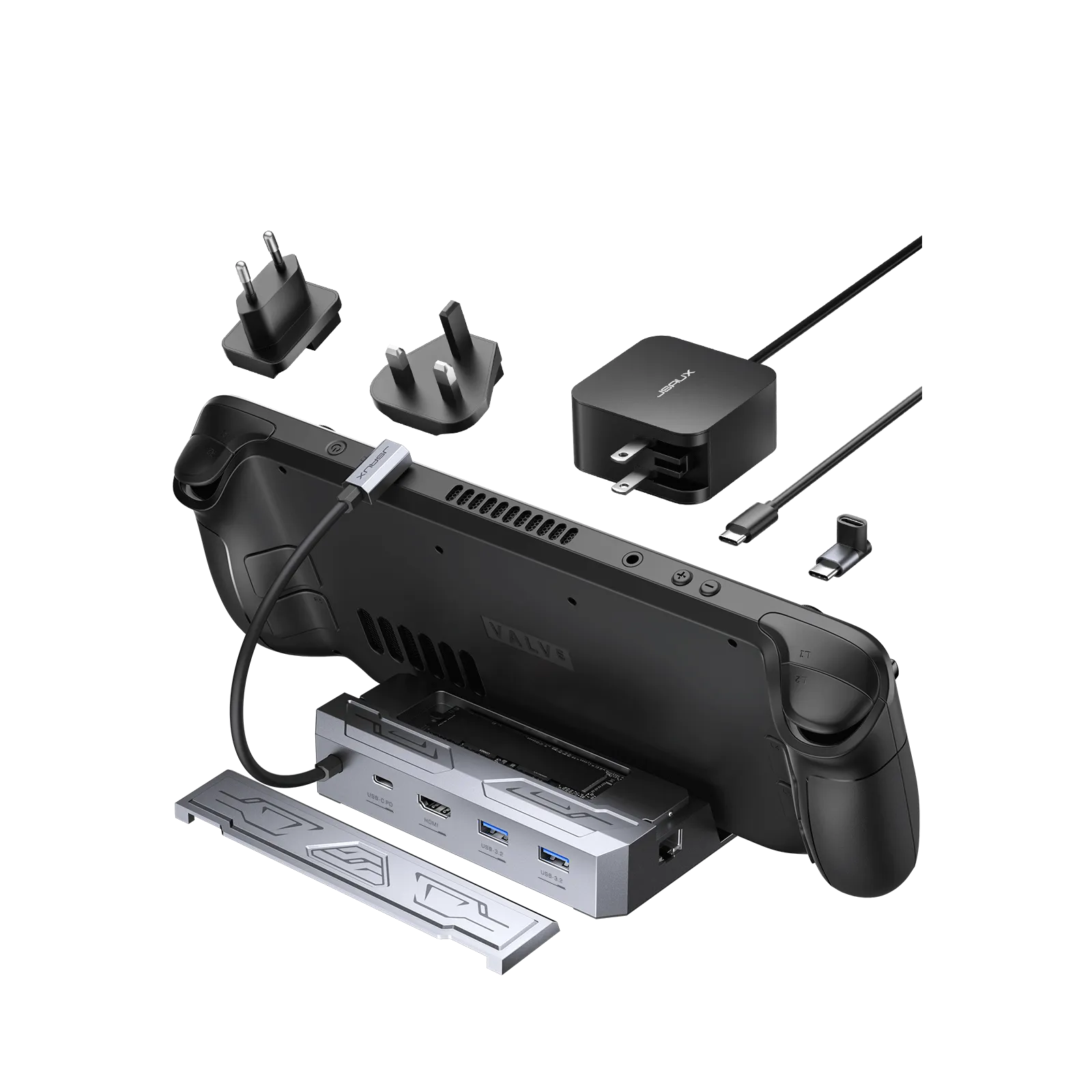 6-in-1 Docking Station with M.2 SSD Enclosure