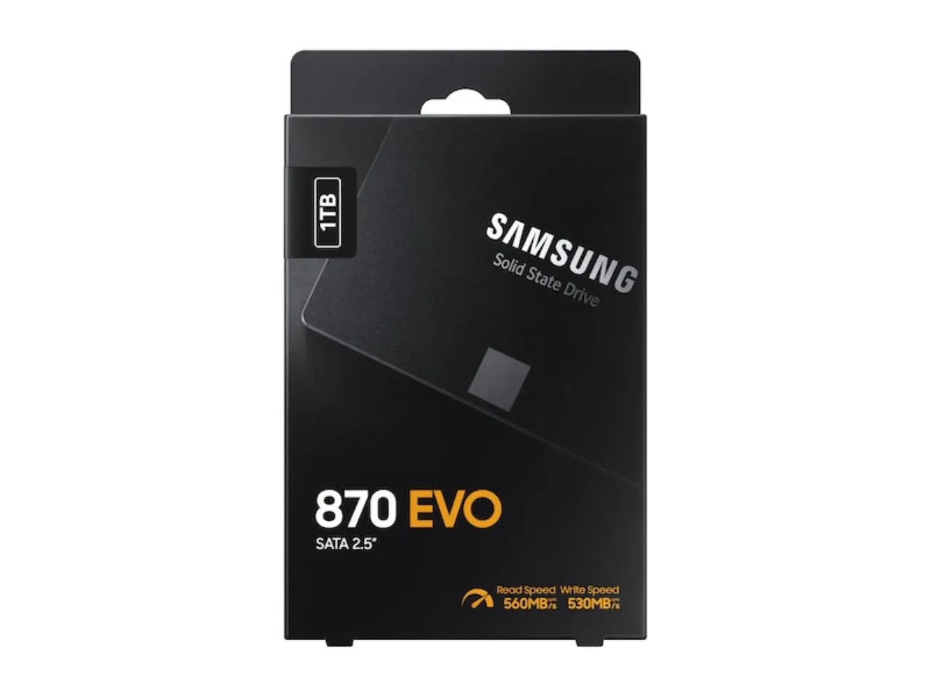 870 EVO 1TB 2.5 Inch SATA III Internal SSD, Up to 560 MB/s Seq Read & 530 MB/s Seq Write Speed, V-NAND Technology, 1GB LPDDR4 Cache, MKX Controller, 1.5 M Hrs. MTBF, Black | MZ-77E1 1 TB