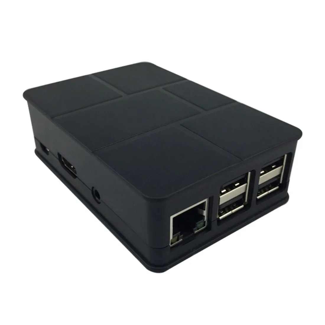 ABS Case Shell Enclosure BLACK   HEATSINK SET for Raspberry Pi 3 B / 2 B / B 