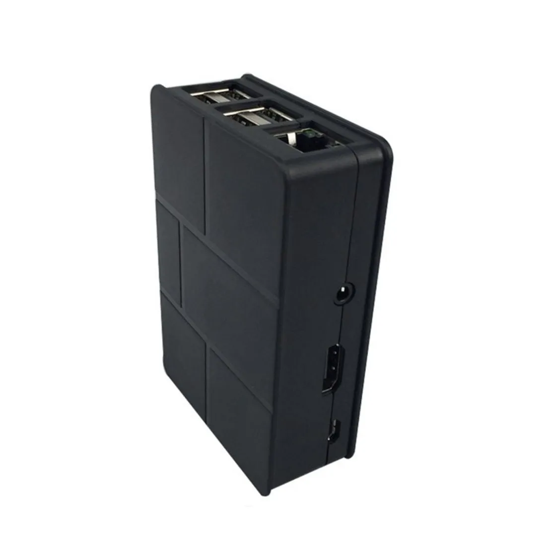 ABS Case Shell Enclosure BLACK   HEATSINK SET for Raspberry Pi 3 B / 2 B / B 