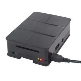 ABS Case Shell Enclosure BLACK   HEATSINK SET for Raspberry Pi 3 B / 2 B / B 