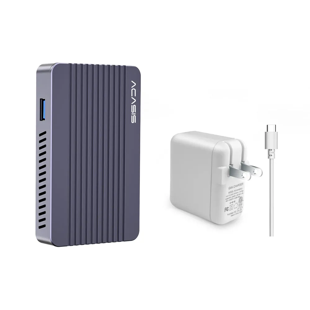 Acasis 6-in-1 40Gbps M.2 NVME SSD Enclosure DP 4K60Hz Docking Station