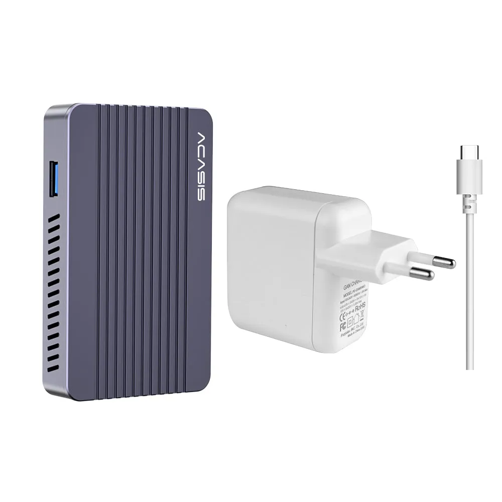 Acasis 6-in-1 40Gbps M.2 NVME SSD Enclosure DP 4K60Hz Docking Station