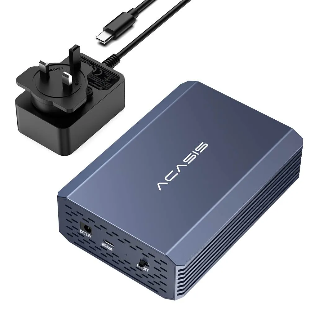 Acasis USB4 40Gbps Type-C to 2.5 Inch U.2(SFF-8639) NVMe SSD Enclosure