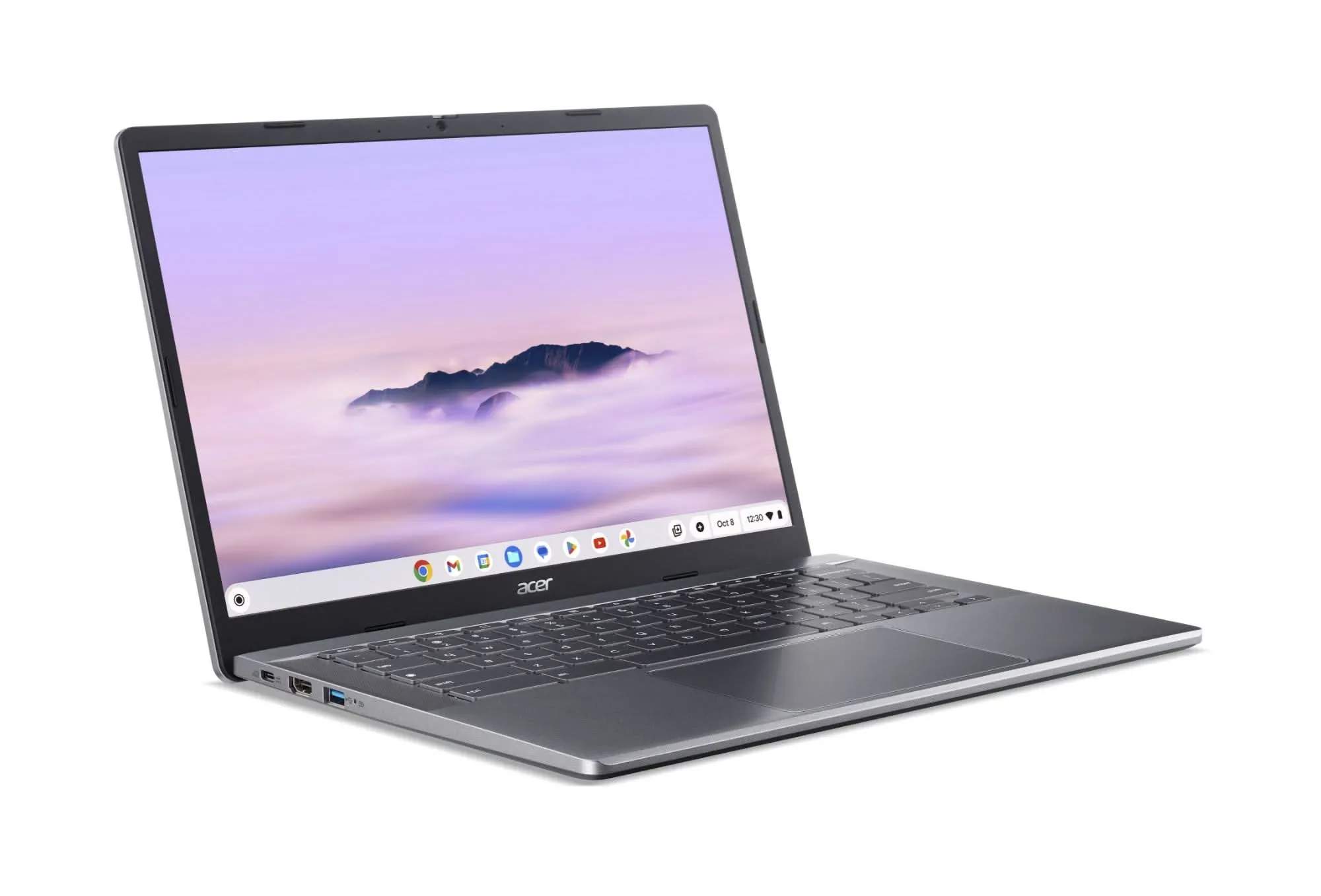 Acer Chromebook Plus 514, AMD Ryzen 5 7520C, AMD Radeon 610M, 8 GB RAM, 256 GB SSD, 14" Inch WUXGA Touchscreen, ChromeOS, Grey
