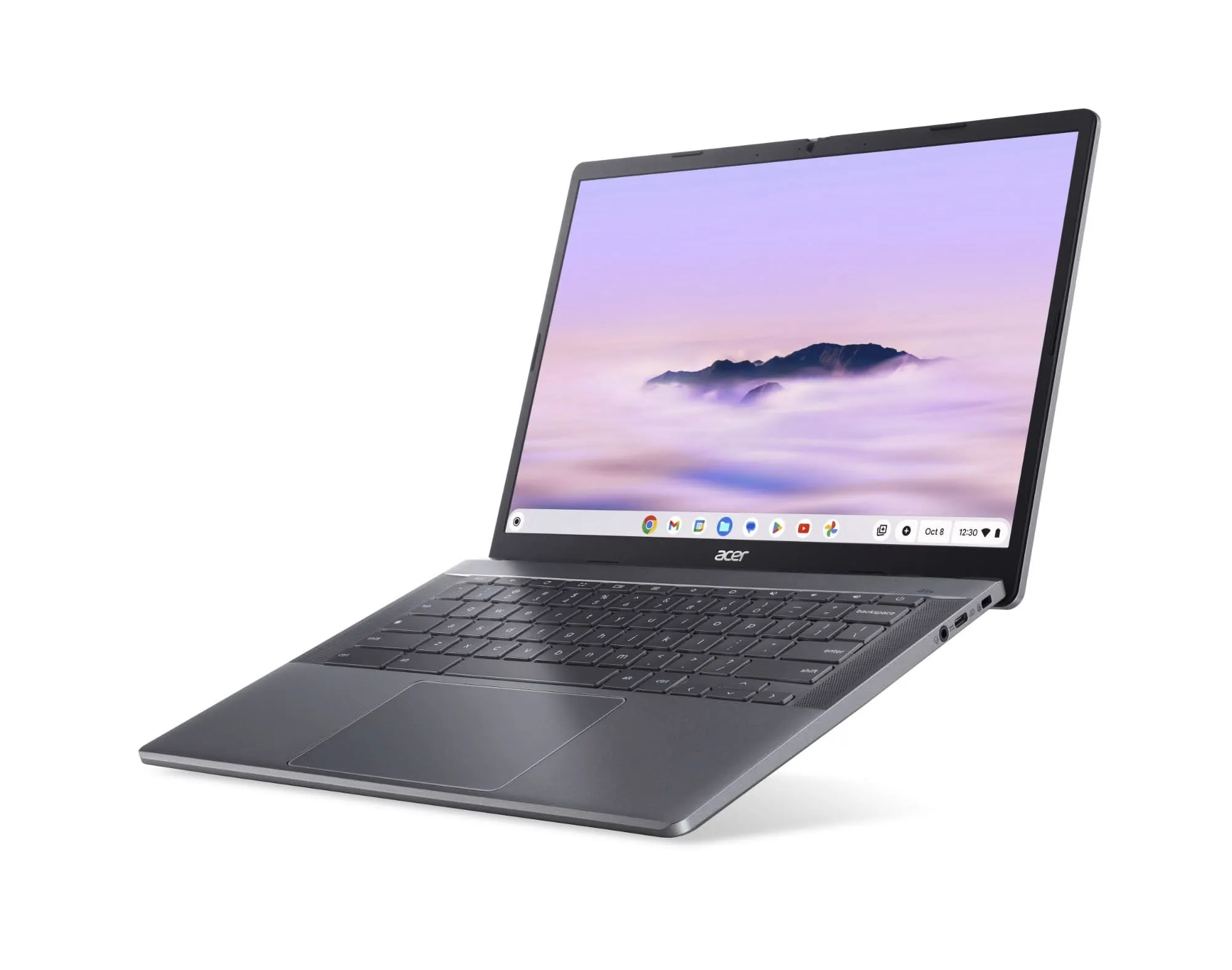Acer Chromebook Plus 514, AMD Ryzen 5 7520C, AMD Radeon 610M, 8 GB RAM, 256 GB SSD, 14" Inch WUXGA Touchscreen, ChromeOS, Grey