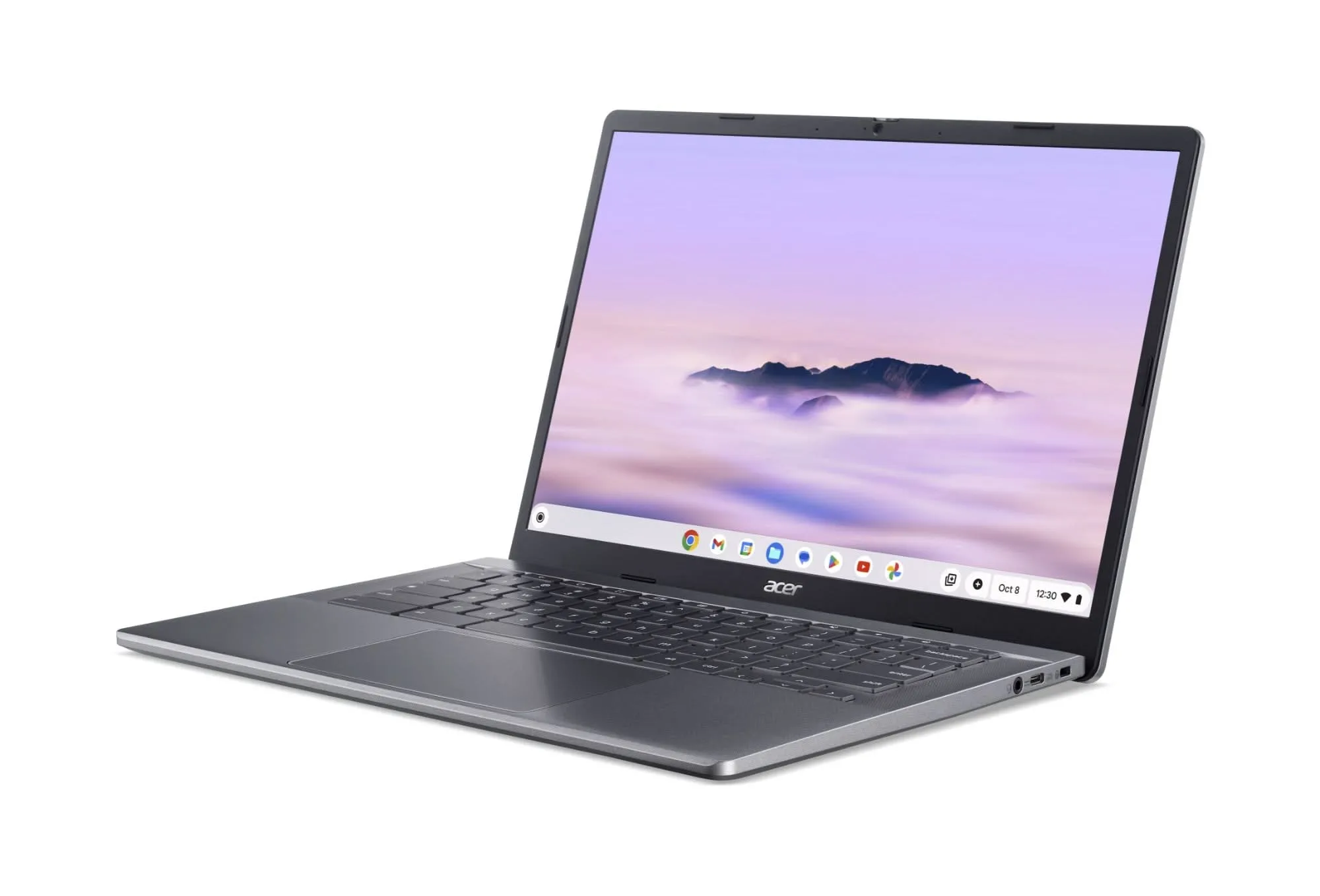 Acer Chromebook Plus 514, AMD Ryzen 5 7520C, AMD Radeon 610M, 8 GB RAM, 256 GB SSD, 14" Inch WUXGA Touchscreen, ChromeOS, Grey