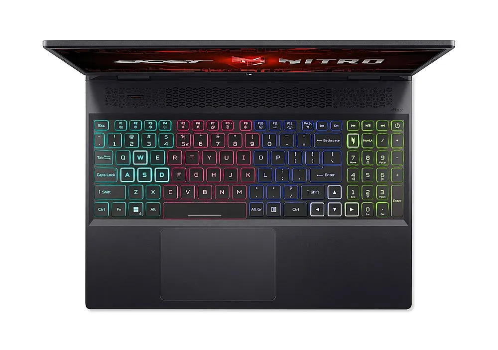 Acer - Nitro 16 - 16" 165Hz Gaming Laptop WUXGA – AMD Ryzen 5 7640HS with 8GB Memory - GeForce RTX 4050 - 512GB PCIe Gen 4 SSD - Obsidian Black
