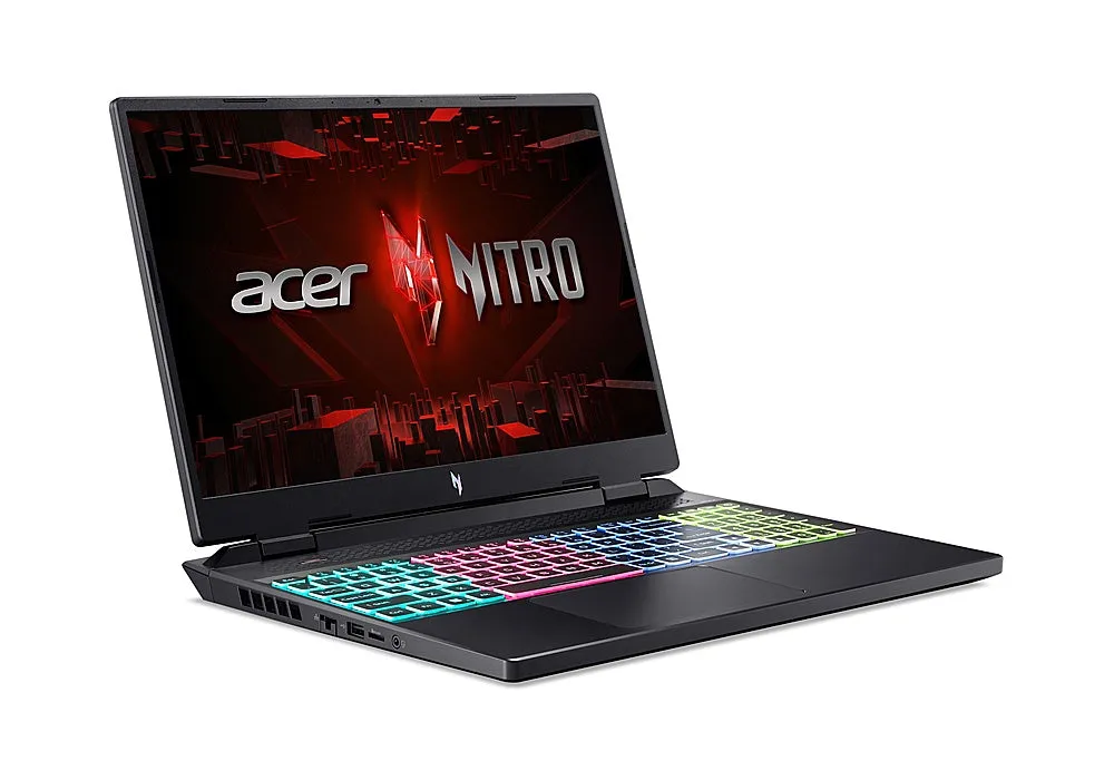 Acer - Nitro 16 - 16" 165Hz Gaming Laptop WUXGA – AMD Ryzen 5 7640HS with 8GB Memory - GeForce RTX 4050 - 512GB PCIe Gen 4 SSD - Obsidian Black