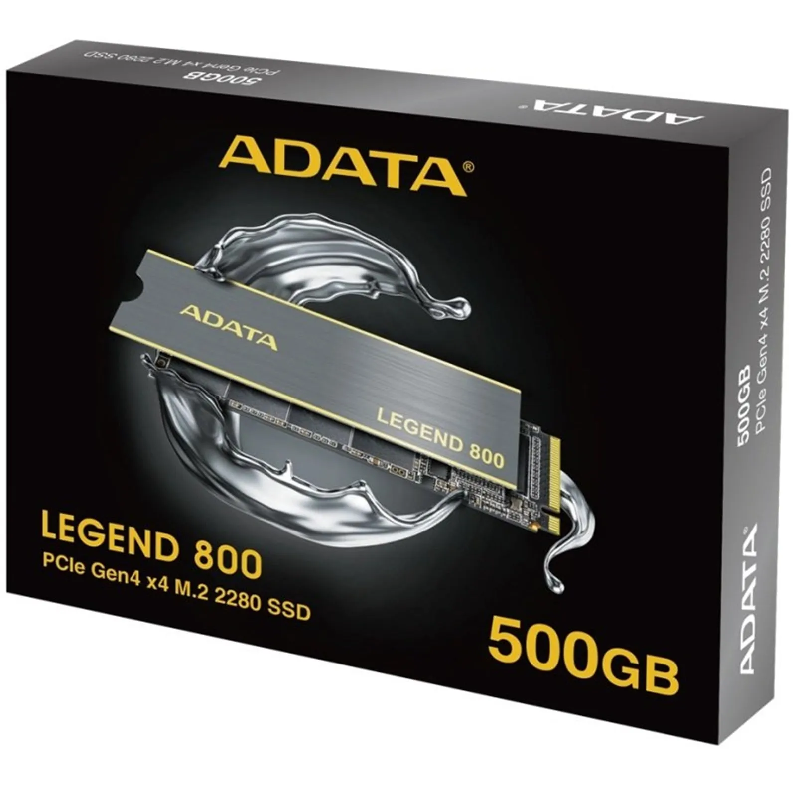 ADATA 1TB Legend 800 M.2 NVMe SSD, M.2 2280, PCIe Gen4, 3D NAND, R/W 3500/2200 MB/s, No Heatsink