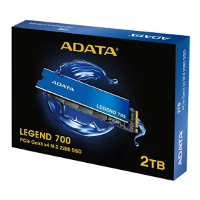 Adata 2TB Legend 700 M.2 NVMe SSD, M.2 2280, PCIe Gen3, 3D NAND, R/W 2000/1600 MB/s, Heatsink