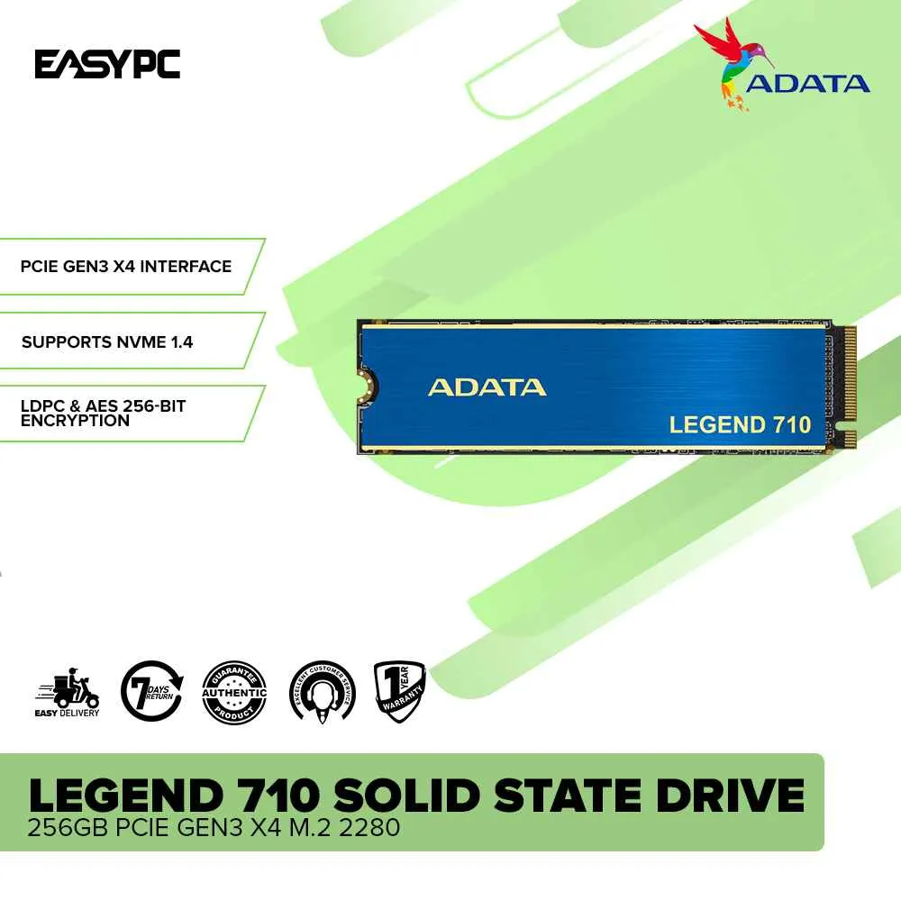 Adata Legend 710 Solid State Drive 256GB PCIe GEN3 x4 M.2 2280
