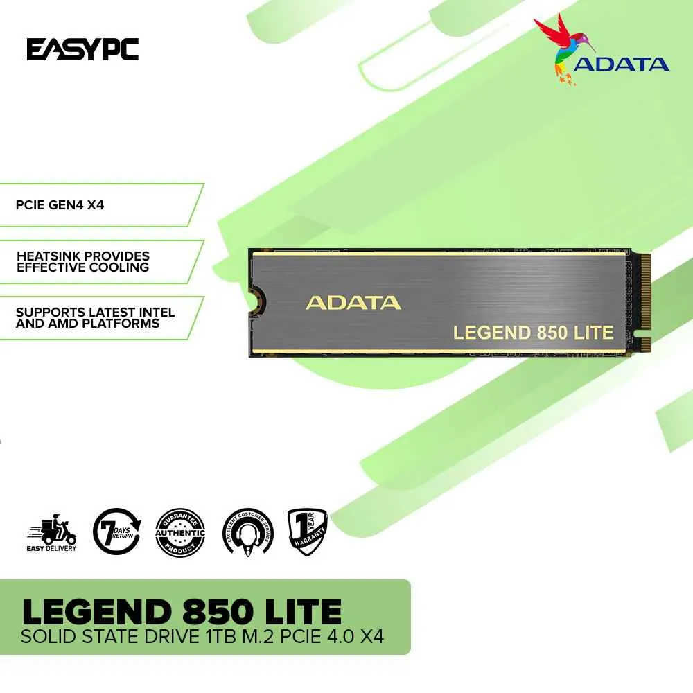 Adata Legend 850Lite Solid State Drive 1TB M.2 PCIe 4.0 x4