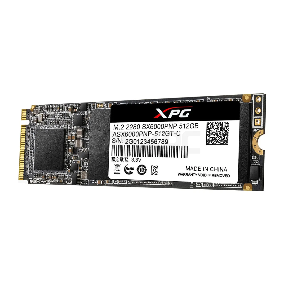 Adata SX 6000 Pro M.2 NVME Solid State Drive 512Gb