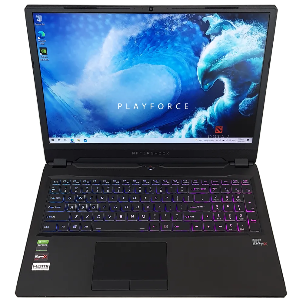 Aftershock Slate 15 (i7-9750H, RTX 2060, 16GB, 1TB 256GB SSD, 16-inch)