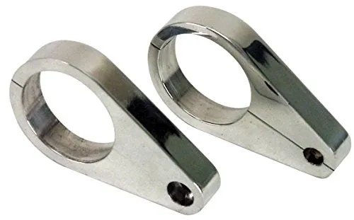 ALUMINUM MIRROR MOUNT,1 1-2"RADIUS,PR CLAMP ON.    	16-8586-0