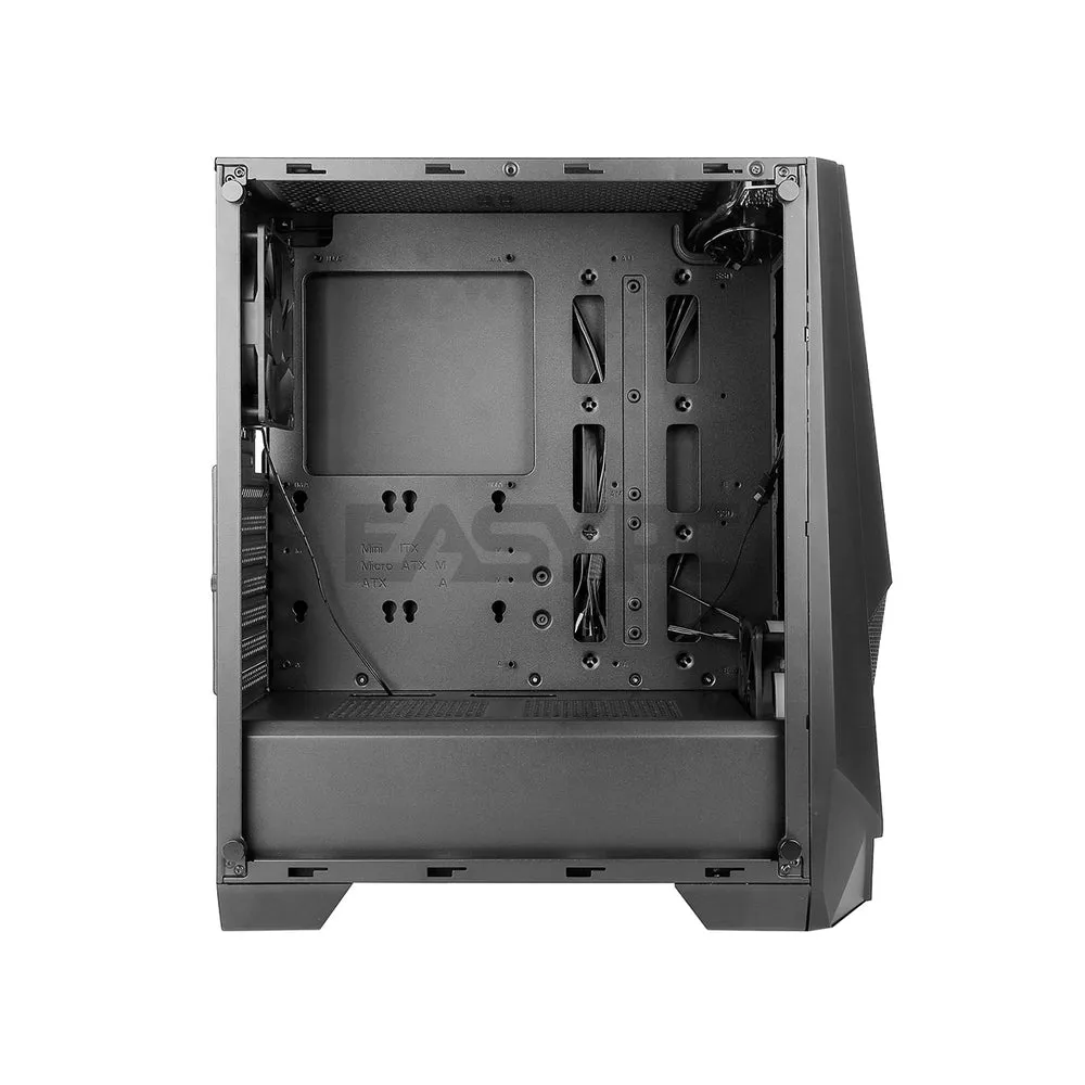 Antec NX310 Black ATX Mid-Tower TG LED Control Button PC Case (1*120mm ARGB Front, 1*120mm Rear Fans) 19GLO ANNX2646