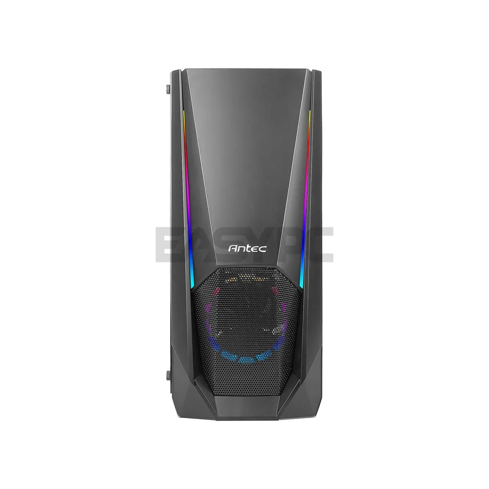 Antec NX310 Black ATX Mid-Tower TG LED Control Button PC Case (1*120mm ARGB Front, 1*120mm Rear Fans) 19GLO ANNX2646