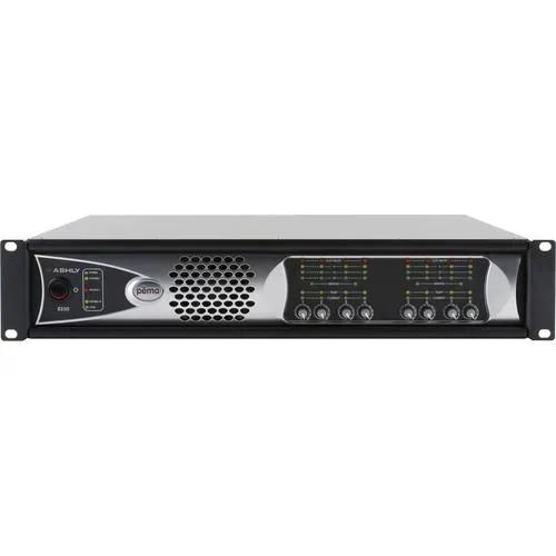 Ashly PEMA 8250D 8-Channel 2000W Pema Network Power Amplifier w/ OPDante Option Card