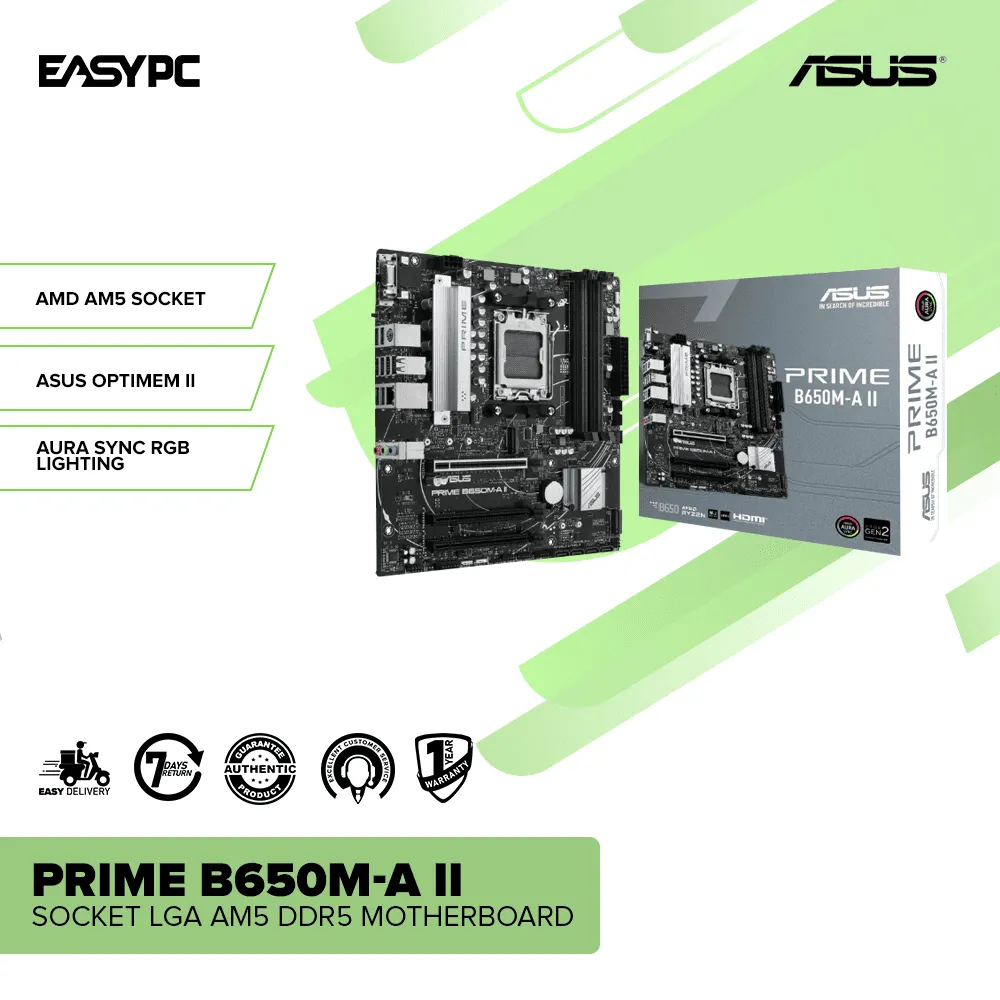 ASUS PRIME B650M-A II Socket AM5 DDR5 Motherboard