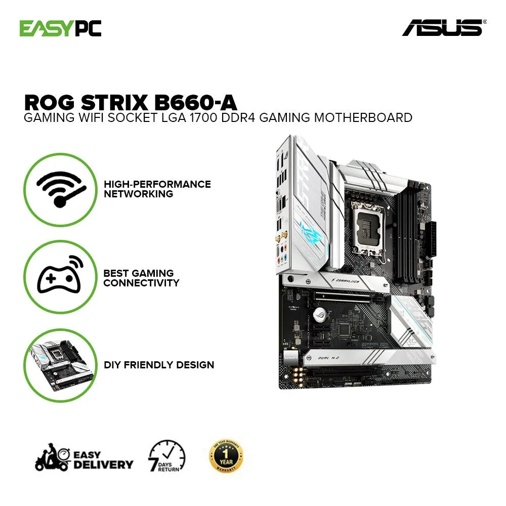 Asus ROG Strix B660-A Gaming Wifi Socket LGA 1700 Ddr4 Gaming Motherboard