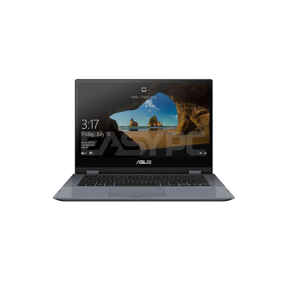 ASUS VIVOBOOK Flip 14 TP412FA-EC339T Intel i3-10110 4gb*2, 14" FHD (Touch) 512 SSD Intel UHD Win10 Home Laptop Grey 1ION
