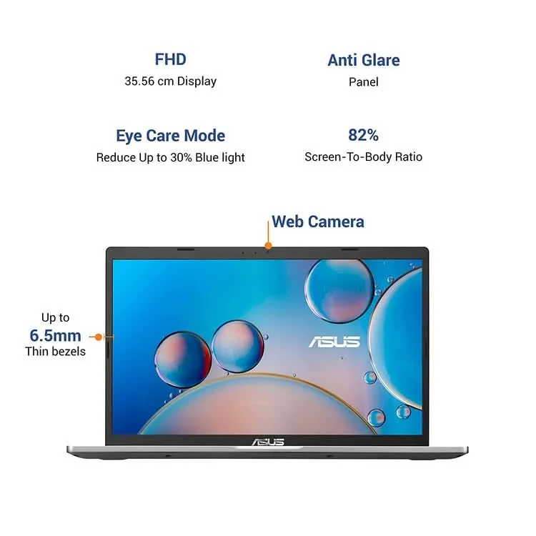 ASUS X415EA-EB572WS [CI5-1135G7 11TH GEN/8GB DDR4/1TB HDD   256GB SSD/NO DVD/WIN11 HOME MSO/14.0 INCH/INTEGRATED GRAPHICS/1 YEAR/SILVER]