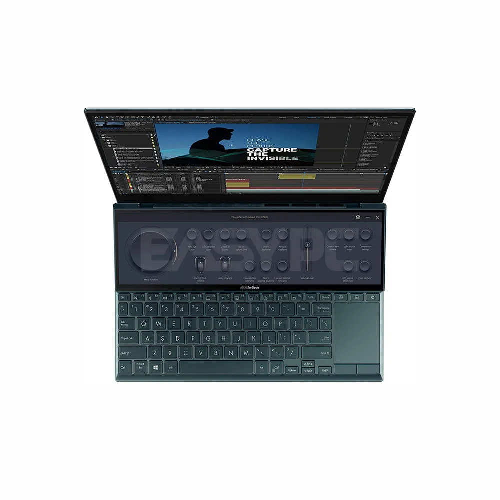 Asus ZenBook Duo 14 Intel Core i7-1165G7/8GB/512GB PCIe SSD/?Intel Iris Xe Graphics/Win10 Celestial Blue PS (No Laptop Bag Included) 1 Year Warranty Budget Laptop Same Day Delivery Brand New