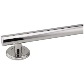 Bathroom Grab Bar, Contemporary, Round Escutcheon, 12 In. X 1 1/4 In.