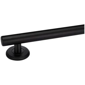 Bathroom Grab Bar, Contemporary, Round Escutcheon, 24 In. X 1 1/4 In.