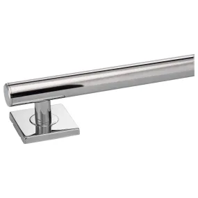 Bathroom Grab Bar, Contemporary, Square Escutcheon, 48 In. X 1 1/4 In.