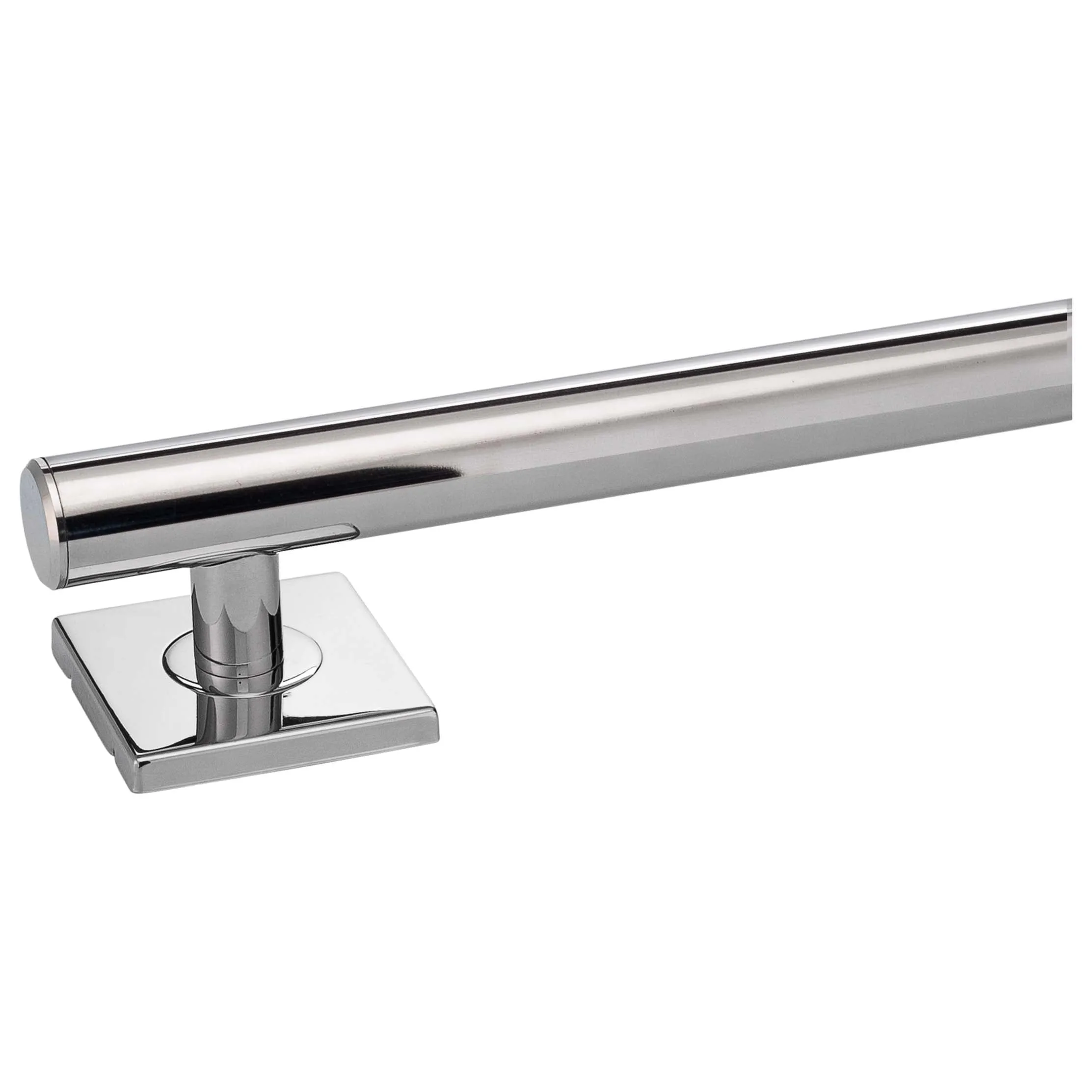Bathroom Grab Bar, Contemporary, Square Escutcheon, 48 In. X 1 1/4 In.